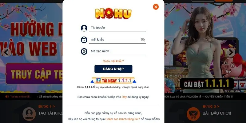 Lấy lại mật khẩu Nohu90 dễ dàng ngay trên website